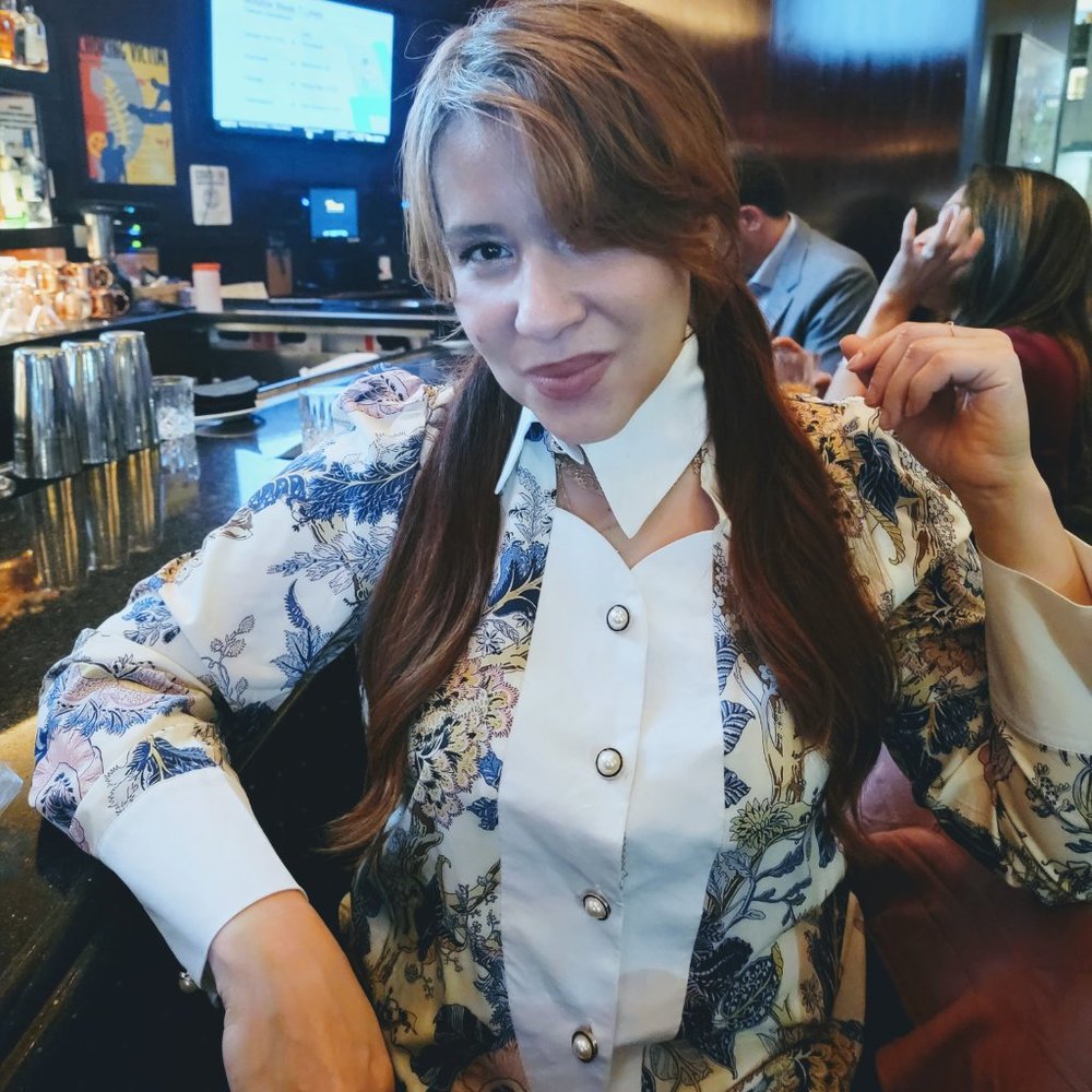 Stand out Print Cut Out Front Blouse